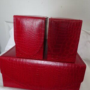 Joy Mangano Jewelry Organizer/Storage Set of 3 Chests NEW Precious Pockets